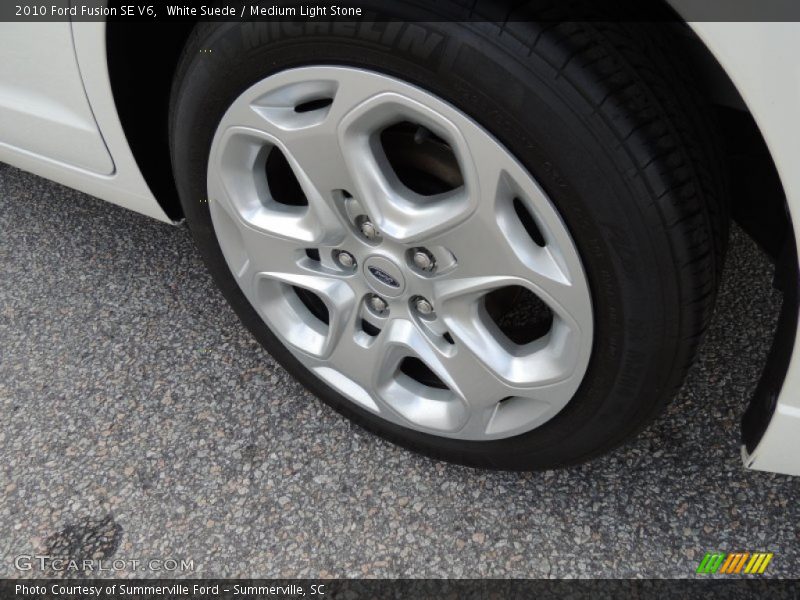 White Suede / Medium Light Stone 2010 Ford Fusion SE V6