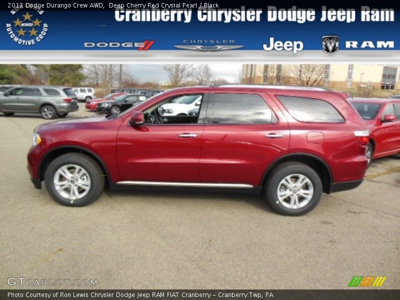 Deep Cherry Red Crystal Pearl / Black 2013 Dodge Durango Crew AWD