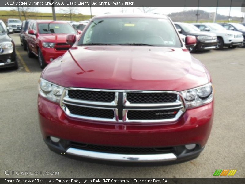 Deep Cherry Red Crystal Pearl / Black 2013 Dodge Durango Crew AWD