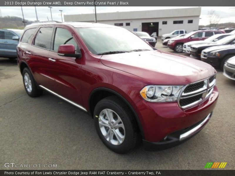 Deep Cherry Red Crystal Pearl / Black 2013 Dodge Durango Crew AWD