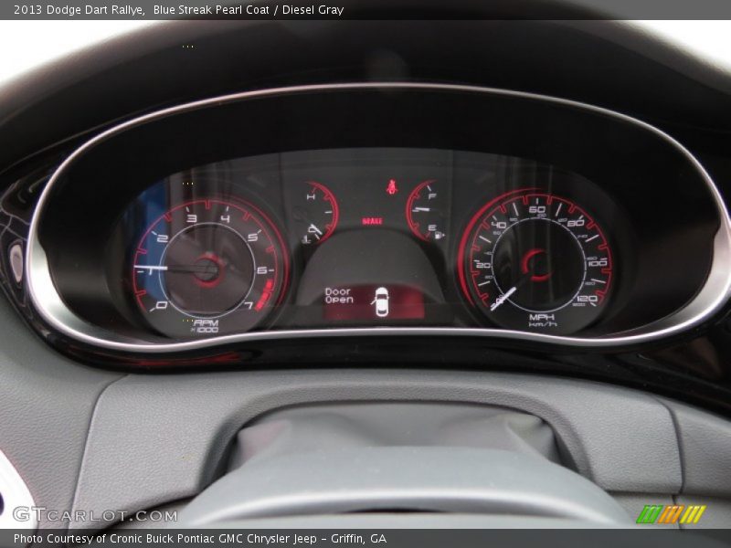 Blue Streak Pearl Coat / Diesel Gray 2013 Dodge Dart Rallye