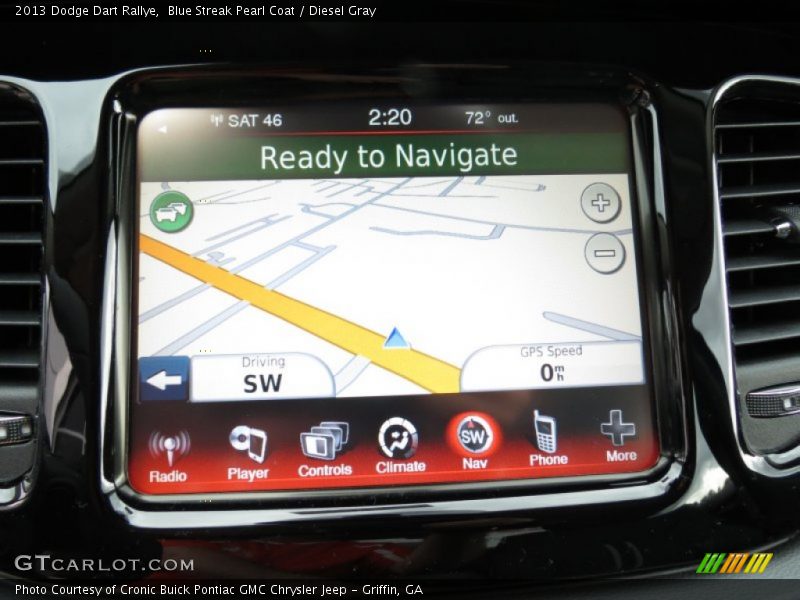 Blue Streak Pearl Coat / Diesel Gray 2013 Dodge Dart Rallye