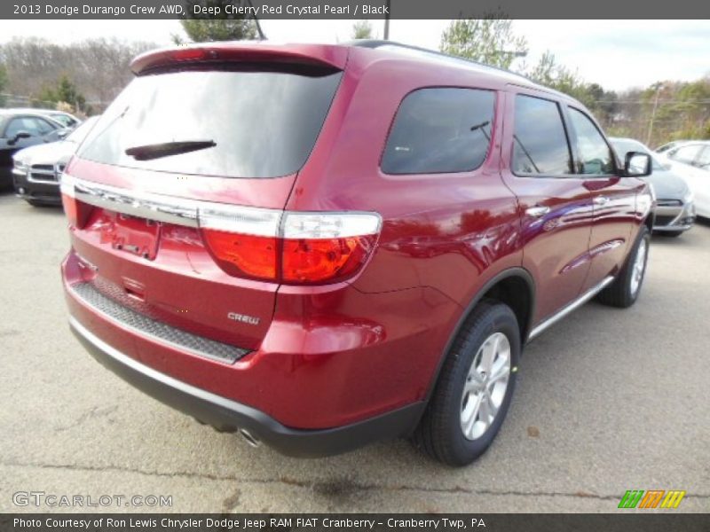 Deep Cherry Red Crystal Pearl / Black 2013 Dodge Durango Crew AWD