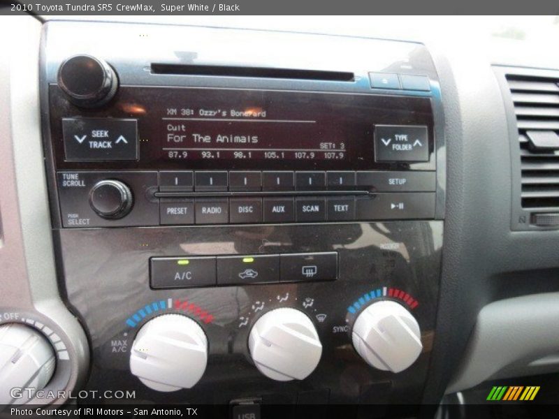 Super White / Black 2010 Toyota Tundra SR5 CrewMax