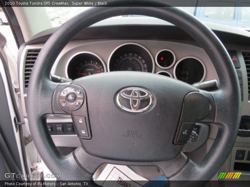 Super White / Black 2010 Toyota Tundra SR5 CrewMax