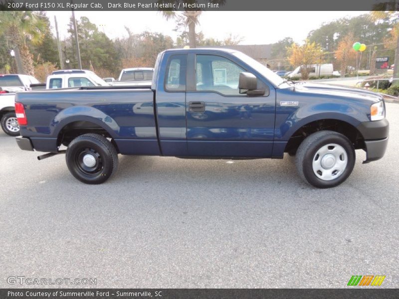 Dark Blue Pearl Metallic / Medium Flint 2007 Ford F150 XL Regular Cab
