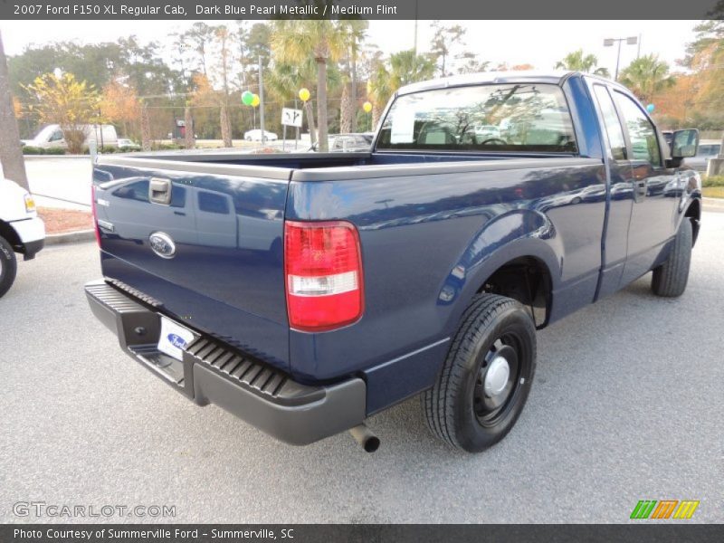 Dark Blue Pearl Metallic / Medium Flint 2007 Ford F150 XL Regular Cab