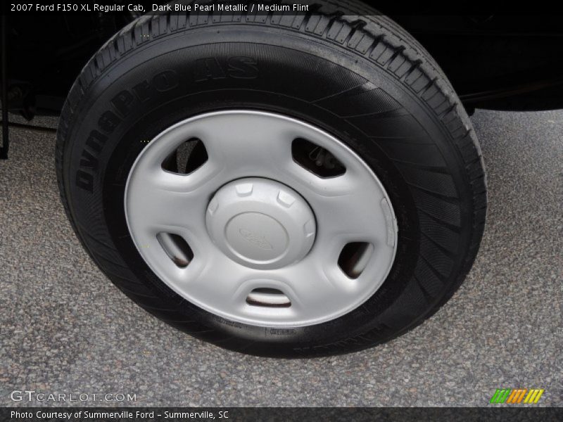 Dark Blue Pearl Metallic / Medium Flint 2007 Ford F150 XL Regular Cab