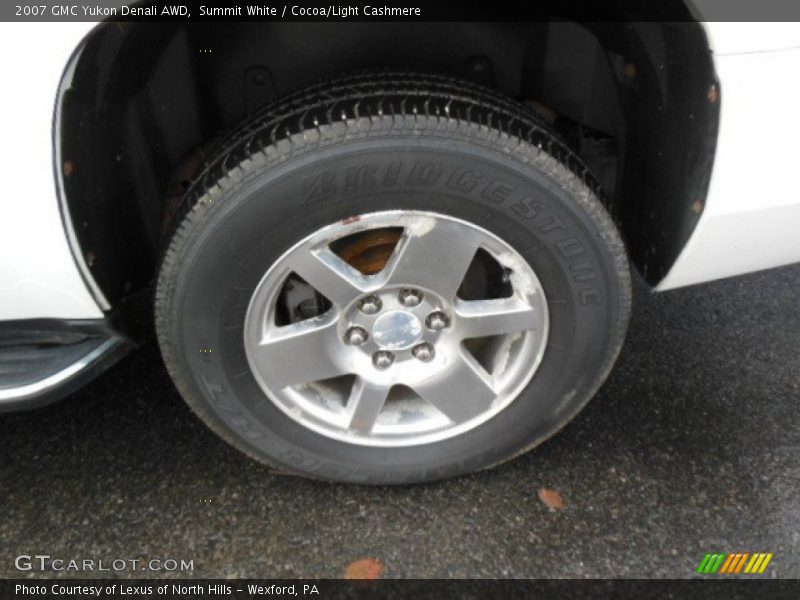 Summit White / Cocoa/Light Cashmere 2007 GMC Yukon Denali AWD