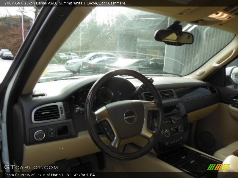 Summit White / Cocoa/Light Cashmere 2007 GMC Yukon Denali AWD