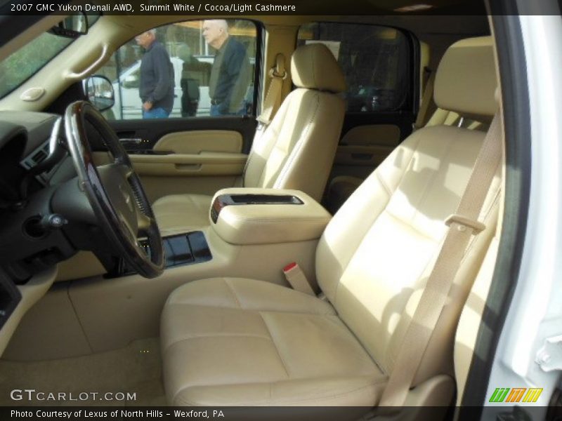 Summit White / Cocoa/Light Cashmere 2007 GMC Yukon Denali AWD