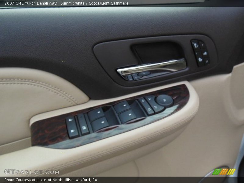Summit White / Cocoa/Light Cashmere 2007 GMC Yukon Denali AWD
