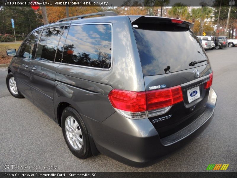Alabaster Silver Metallic / Gray 2010 Honda Odyssey EX-L