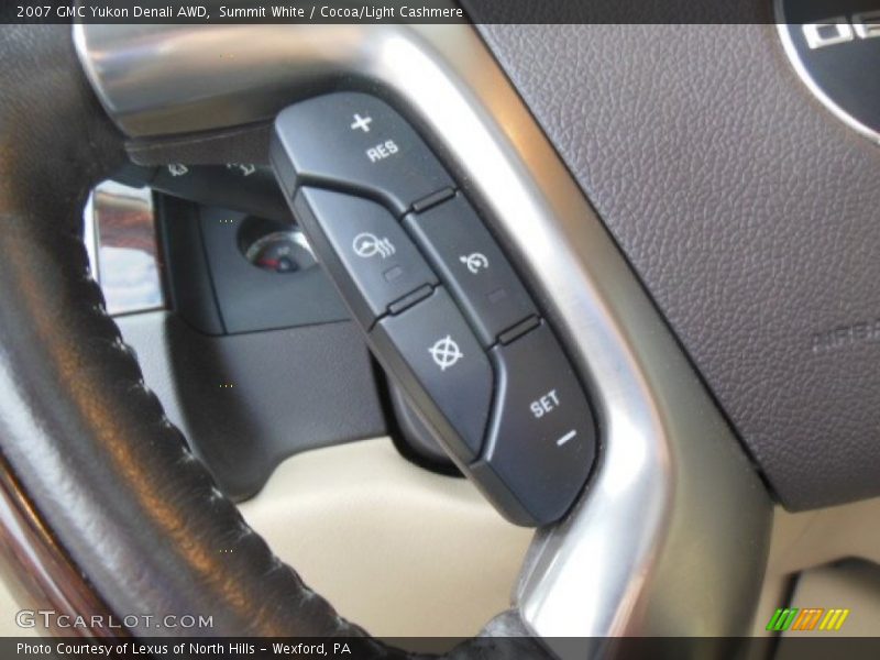 Summit White / Cocoa/Light Cashmere 2007 GMC Yukon Denali AWD