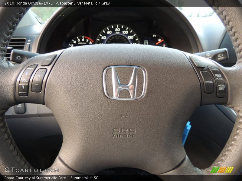 Alabaster Silver Metallic / Gray 2010 Honda Odyssey EX-L