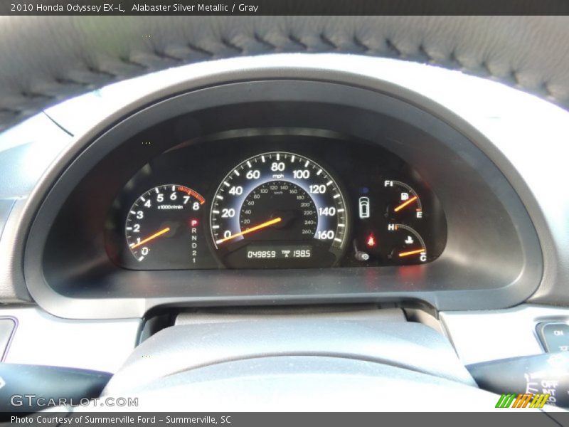 Alabaster Silver Metallic / Gray 2010 Honda Odyssey EX-L