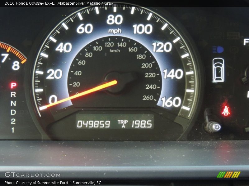 Alabaster Silver Metallic / Gray 2010 Honda Odyssey EX-L