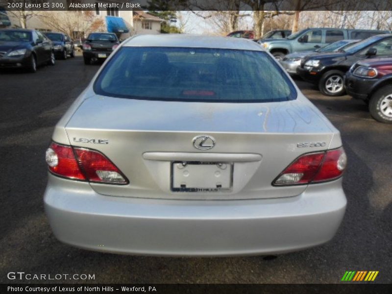 Alabaster Metallic / Black 2003 Lexus ES 300