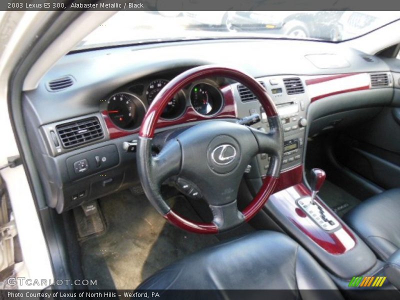 Alabaster Metallic / Black 2003 Lexus ES 300