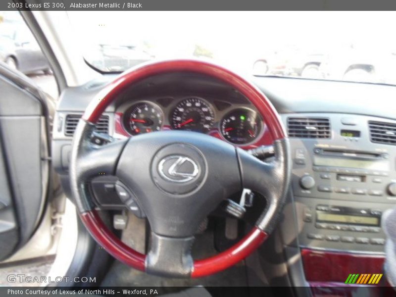 Alabaster Metallic / Black 2003 Lexus ES 300