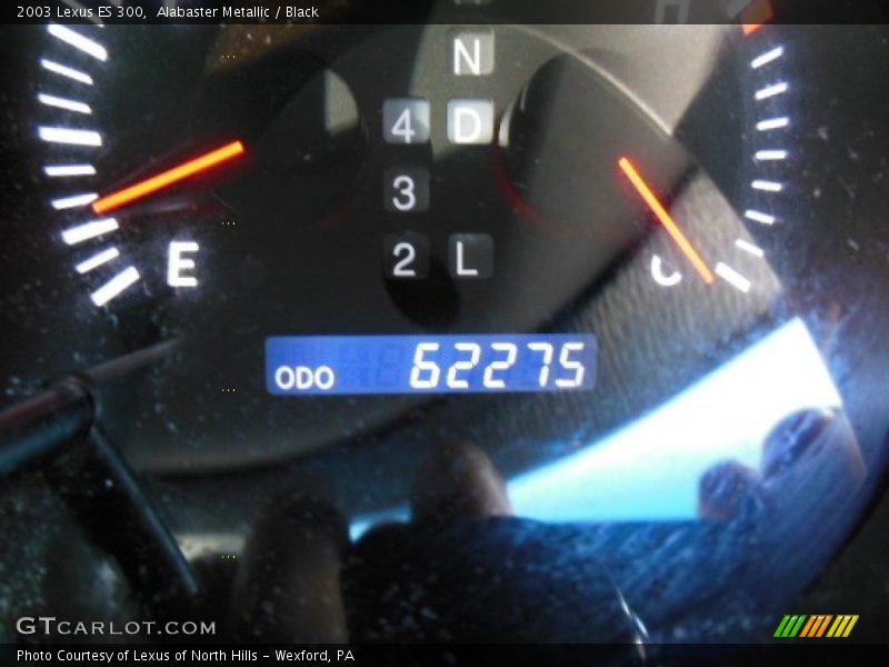 Alabaster Metallic / Black 2003 Lexus ES 300