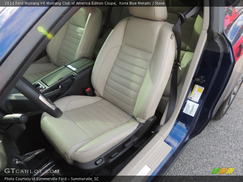 Front Seat of 2011 Mustang V6 Mustang Club of America Edition Coupe