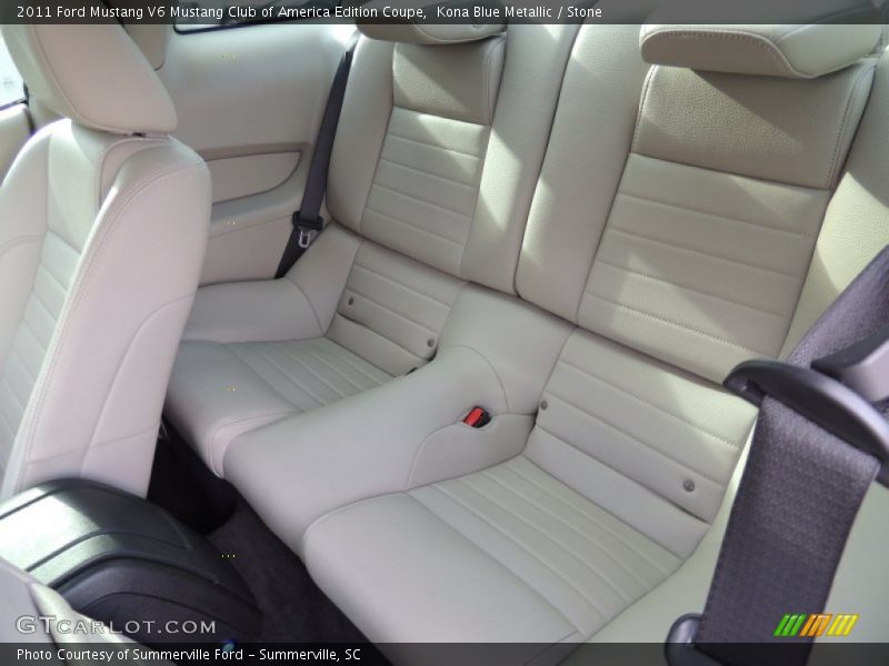 Rear Seat of 2011 Mustang V6 Mustang Club of America Edition Coupe