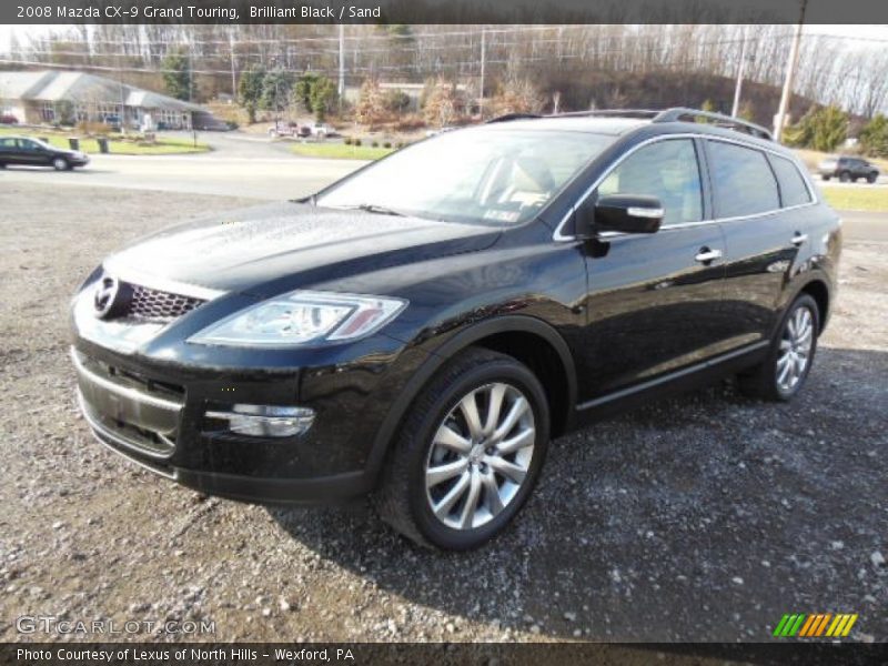 Brilliant Black / Sand 2008 Mazda CX-9 Grand Touring