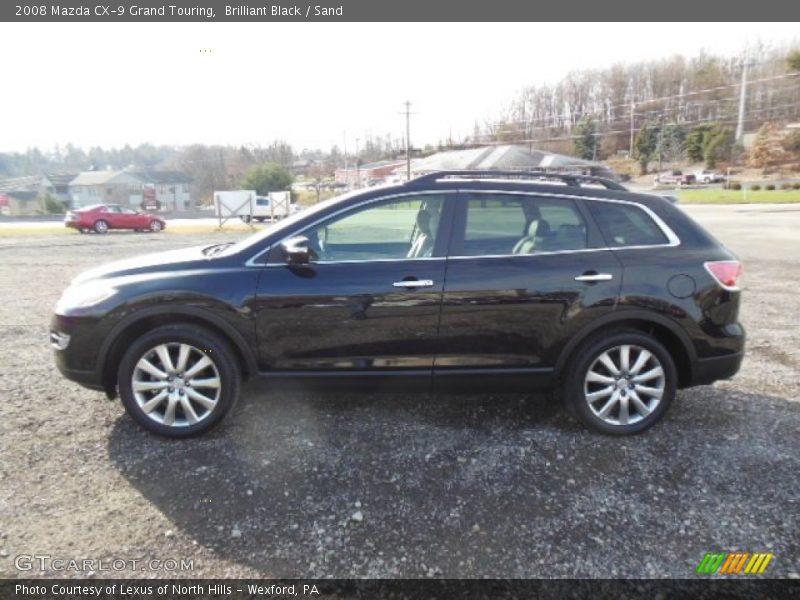 Brilliant Black / Sand 2008 Mazda CX-9 Grand Touring