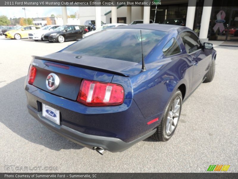 Kona Blue Metallic / Stone 2011 Ford Mustang V6 Mustang Club of America Edition Coupe
