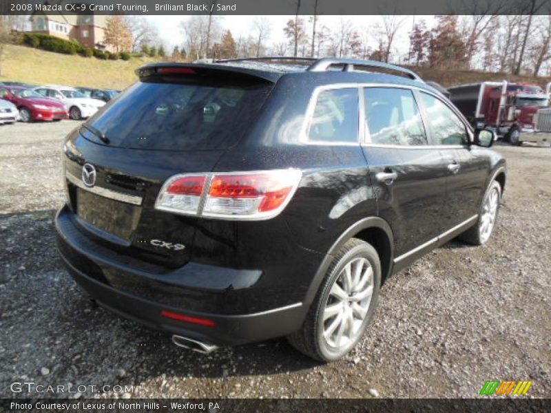 Brilliant Black / Sand 2008 Mazda CX-9 Grand Touring