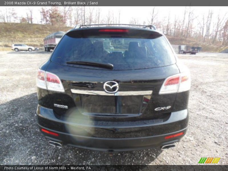 Brilliant Black / Sand 2008 Mazda CX-9 Grand Touring