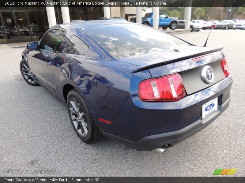 Kona Blue Metallic / Stone 2011 Ford Mustang V6 Mustang Club of America Edition Coupe