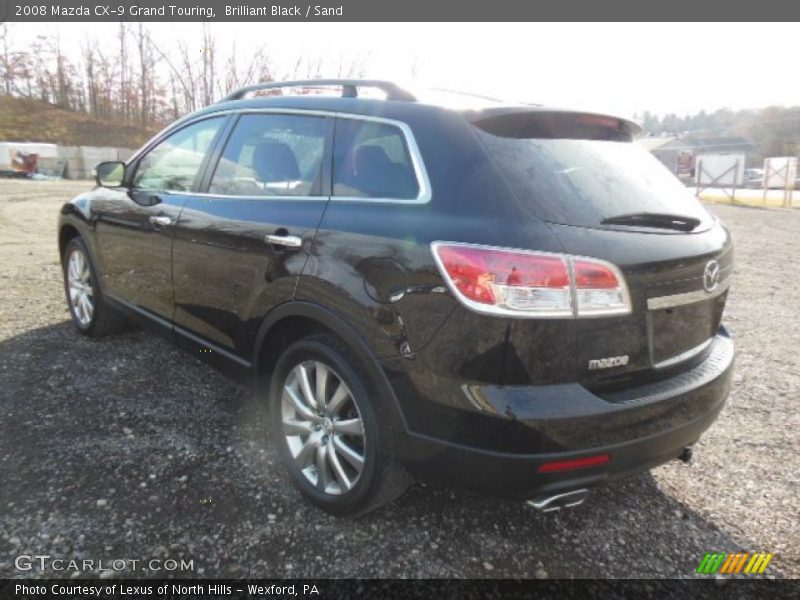 Brilliant Black / Sand 2008 Mazda CX-9 Grand Touring