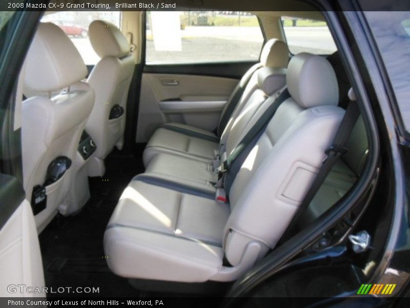 Brilliant Black / Sand 2008 Mazda CX-9 Grand Touring