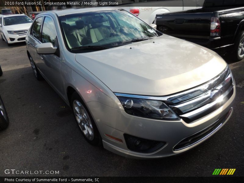 Smokestone Metallic / Medium Light Stone 2010 Ford Fusion SE