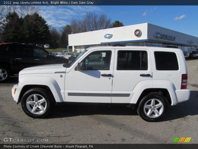 Bright White / Dark Slate Gray 2012 Jeep Liberty Limited 4x4