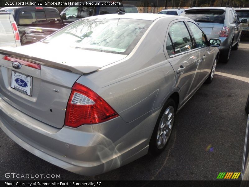 Smokestone Metallic / Medium Light Stone 2010 Ford Fusion SE