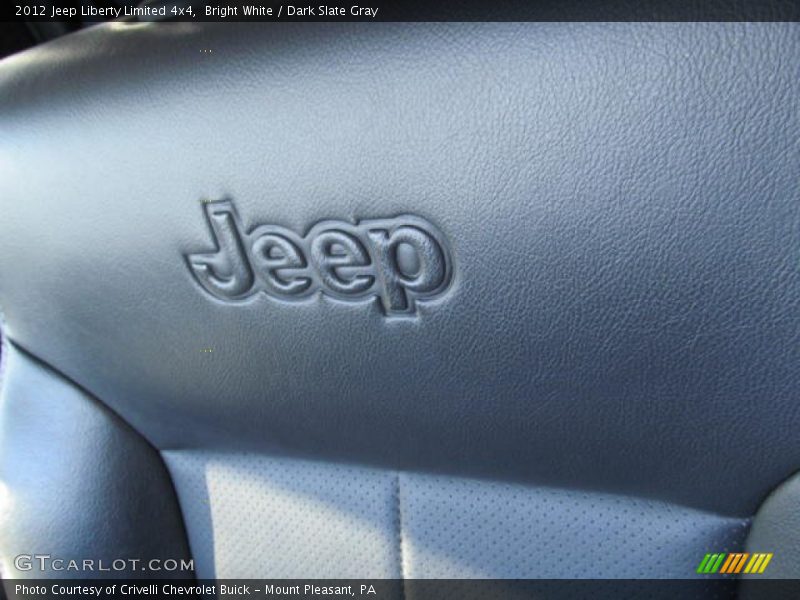 Bright White / Dark Slate Gray 2012 Jeep Liberty Limited 4x4