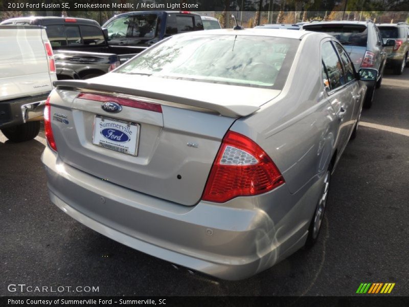 Smokestone Metallic / Medium Light Stone 2010 Ford Fusion SE