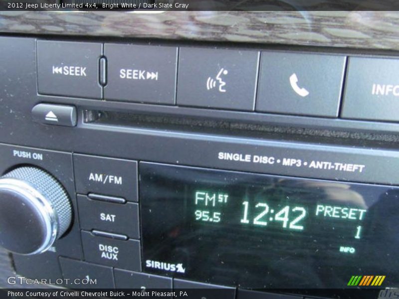 Bright White / Dark Slate Gray 2012 Jeep Liberty Limited 4x4