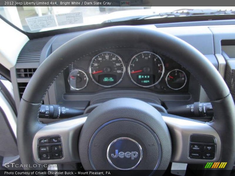 Bright White / Dark Slate Gray 2012 Jeep Liberty Limited 4x4