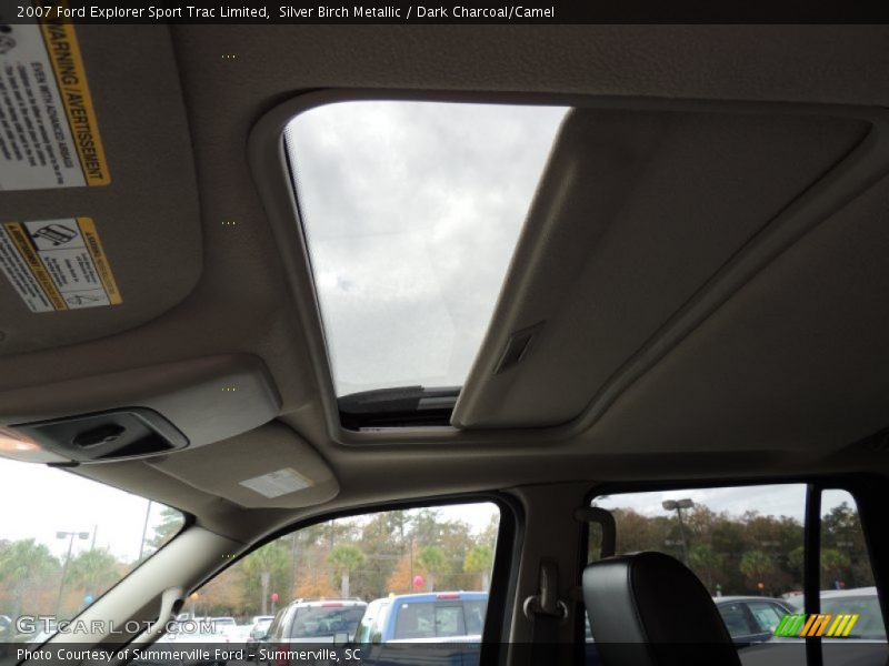 Silver Birch Metallic / Dark Charcoal/Camel 2007 Ford Explorer Sport Trac Limited