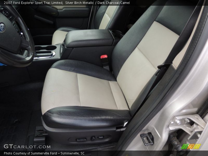 Silver Birch Metallic / Dark Charcoal/Camel 2007 Ford Explorer Sport Trac Limited