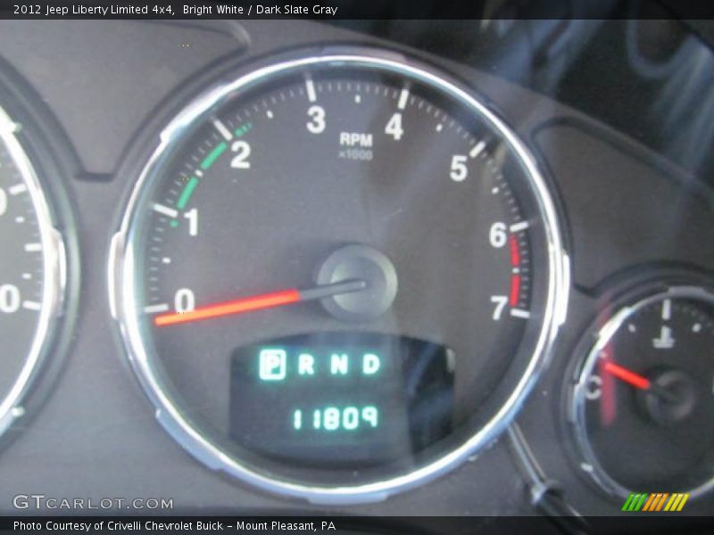 Bright White / Dark Slate Gray 2012 Jeep Liberty Limited 4x4