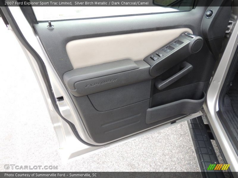 Silver Birch Metallic / Dark Charcoal/Camel 2007 Ford Explorer Sport Trac Limited