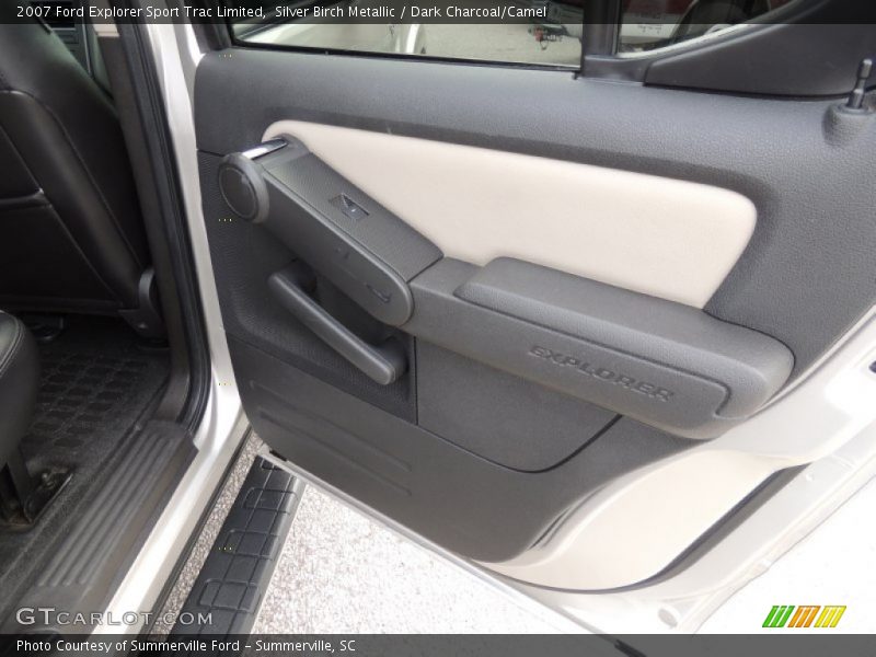 Silver Birch Metallic / Dark Charcoal/Camel 2007 Ford Explorer Sport Trac Limited