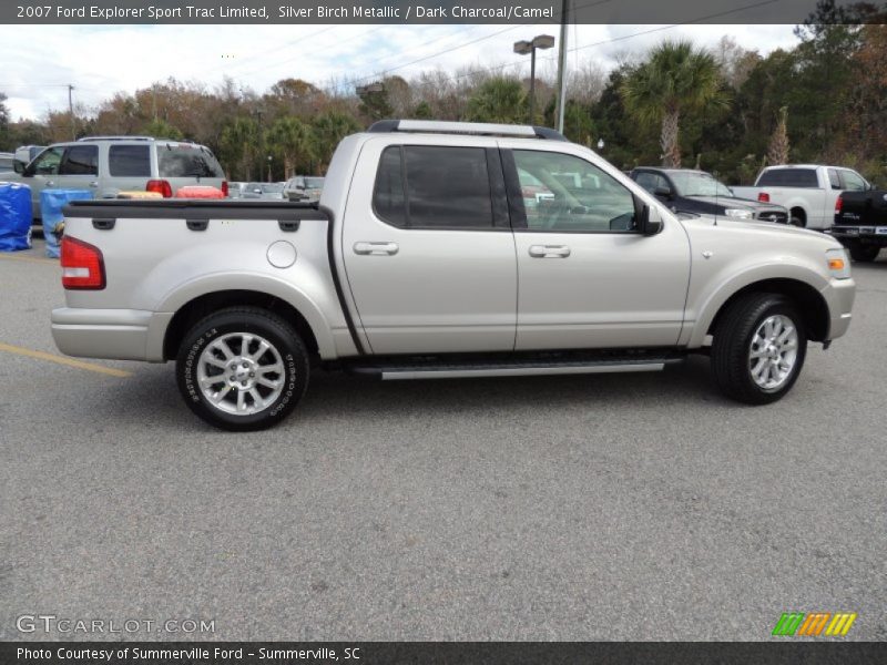 Silver Birch Metallic / Dark Charcoal/Camel 2007 Ford Explorer Sport Trac Limited