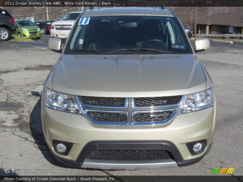 White Gold Metallic / Black 2011 Dodge Journey Crew AWD