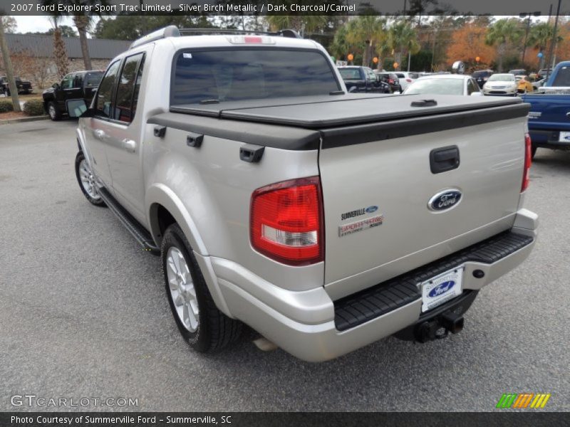 Silver Birch Metallic / Dark Charcoal/Camel 2007 Ford Explorer Sport Trac Limited